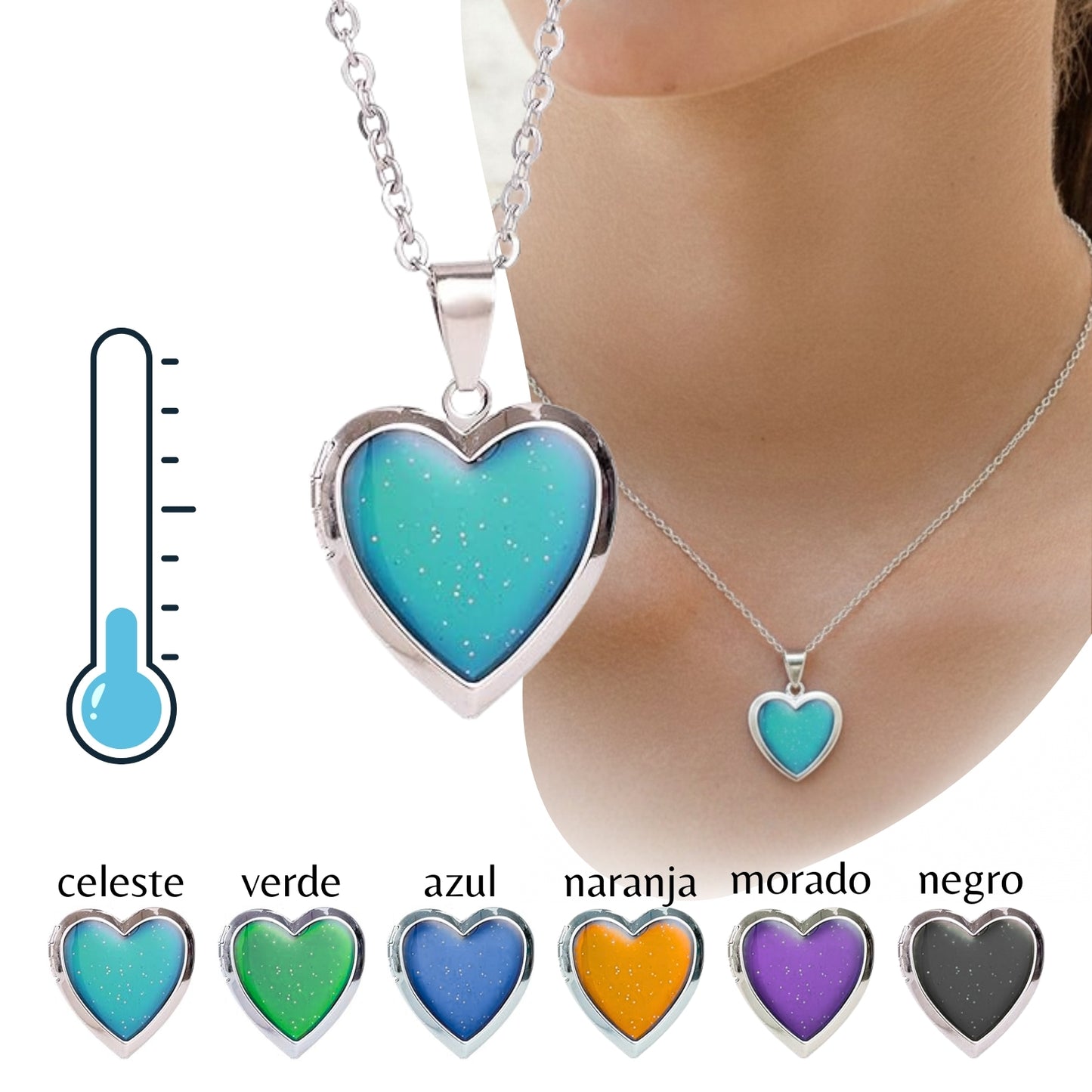 Collar que cambia de color según tus emociones